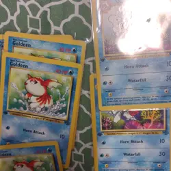 Pokemon TCG Base Set Card Lot of 34 some first edition, vintage,Pikachu, Meowth - Image 2