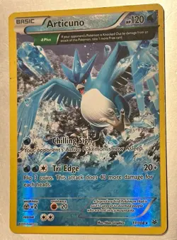Articuno 17/108 Roaring Skies Reverse Holo Rare Pokemon Card TCG LP - Image 2