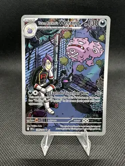 Team Rocket's Weezing 199/182 - IR - Destined Rivals - Pokemon TCG NM Card - Image 1