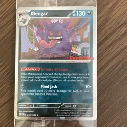 Pokemon Gengar Promo 050/088 POR Stage 2 Ghost HP 130 Mind Jack 2026 Card - Image 1