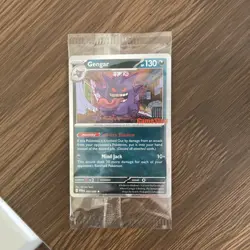 Pokemon Gengar Promo 050/088 POR Stage 2 Ghost HP 130 Mind Jack 2026 Card - Image 3