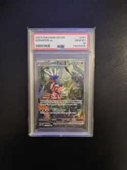 Pokemon TCG Koraidon EX Card Scarlet & Violet Base 247/198 - PSA 10 - Image 1