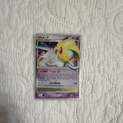 Pokemon Uxie LV.X 146/146 Ultra Rare Holo Legends Awakened 90 HP Card - Image 1