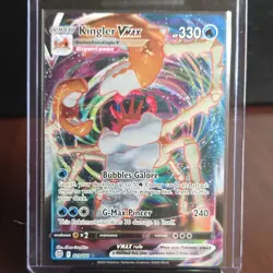 Pokemon Kingler VMAX 029/172 Brilliant Stars Ultra Rare Holo 330 HP Card - Image 1