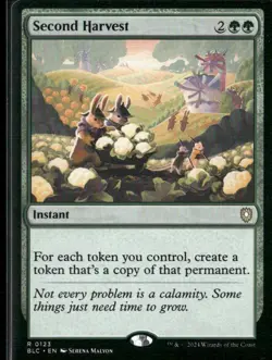 Commander: Bloomburrow #123 Second Harvest - Image 1