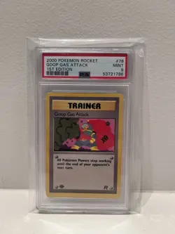 PSA 9 Wotc Pokemon 1st Edition Goop Gas Attack - Team Rocket #78 - Image 1