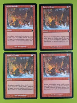 Scent of Cinder x4 Urza's Destiny 4x Playset Magic the Gathering MTG - Image 1