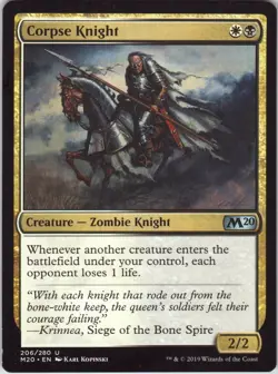 Corpse Knight – MTG Core Set 2020 Uncommon NM Magic The Gathering - Image 1