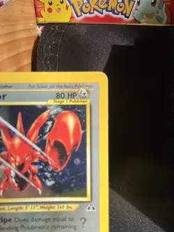 Pokemon Scizor Neo Discovery Holo Rare Unlimited 10/75 2001 80 HP English - Image 3