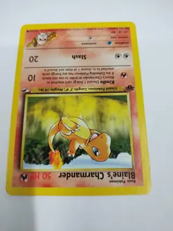 MINT/Nm Blaine's Charmander 61/132 Pokemon TCG 1st Edition Gym Heroes 2000 - Image 2