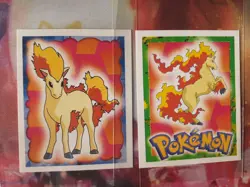 Ponyta + Rapidash #77, 78 1999 Merlin Pokemon Set of 2 Stickers LP-NM - Image 1