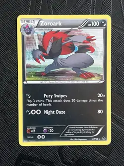 Pokemon TCG Zoroark 67/98 Emerging Powers Holo Rare (English) - NM - Image 3