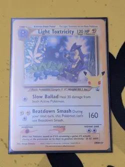 Pokemon 25th Anniversary - Celebrations HOLO Light Toxtricity SWSH137 - NM "DB" - Image 3