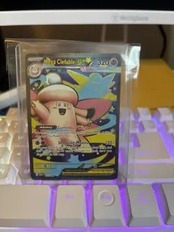 Pokemon Mega Clefable EX POR 103/088 Holo 320 HP Fairy Stage 1 Card - Image 1