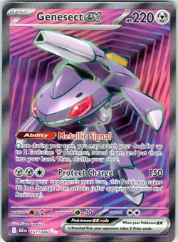 GENESECT EX 161/086 BLACK BOLT POKEMON NM/M - Image 1
