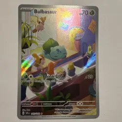Pokemon Bulbasaur 143/142 Sv07 Stellar Crown Illustration Rare Holo 70 HP - Image 1