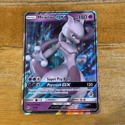 Mewtwo GX 31/68 Holo Rare GX Hidden Fates Pokemon TCG - Stamped in corner - Image 1