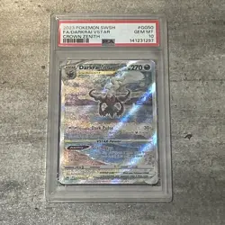 Pokemon TCG: Darkrai VSTAR GG50/GG70 Crown Zenith: Galarian Gallery Holo PSA 10 - Image 1