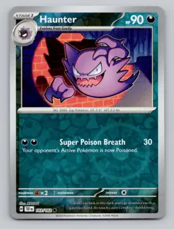 Haunter 103/162 Common Trick or Trade BOOster 2024 Pokemon NM/M - Image 1