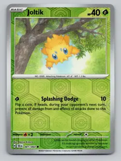 Reverse Holo Joltik 001/064 Common Shrouded Fable Pokemon - Image 1