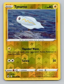 Reverse Holo Tynamo 095/264 Common Fusion Strike Pokemon - Image 1