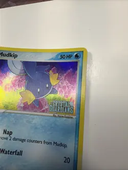 Mudkip 58/100 Reverse Holo Pokemon EX Crystal Guardians Stamped HP - Image 4