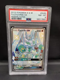 Pokemon PSA 8 Zygarde GX Hidden Fates SV65/SV94 Holo Full Art - Image 1