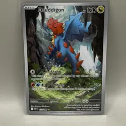 Pokemon Druddigon Illustration Rare Holo 151/086 Sv: White Flare - Image 1