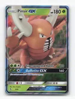 Pokemon TCG - Pinsir GX 6/68 Near Mint Holo GX Rare Hidden Fates - Image 1
