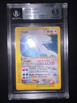 BGS 6,5 Carta Pokemon Lugia Crystal Aquapolis 149/147 Holo ITA - Image 1