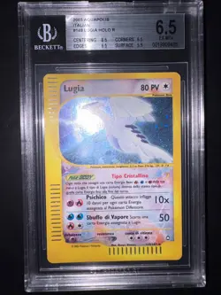 BGS 6,5 Carta Pokemon Lugia Crystal Aquapolis 149/147 Holo ITA - Image 2