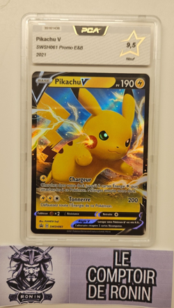 Carte Pokemon - Pikachu V SWSH 061 - Promo EB - FR PCA 9.5 - Image 1