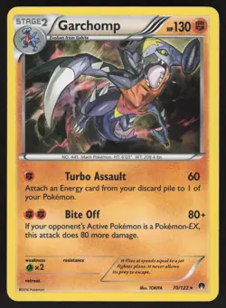Garchomp 70/122 Holo Rare Pokemon TCG XY - BREAKpoint MP - Image 1