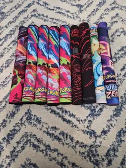 Pokemon TCG Playmat Lot of 9 - CHARIZARD MOLTRES MARNIE PRISMATIC - Image 1