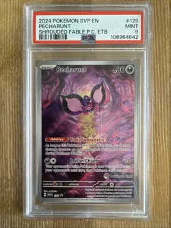 Pecharunt Promo (Pokemon Center Exclusive) - SVP129 - Shrouded Fable - PSA 9 - Image 1