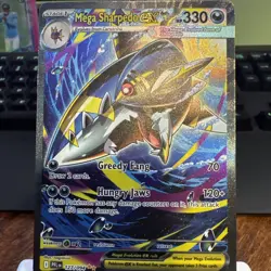 Mega Sharpedo EX – Ultra Rare Pokemon CardPhantasmal Flames - Image 4