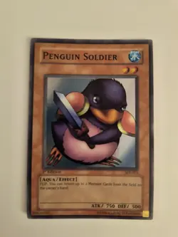 Yu-Gi-Oh! TCG Penguin Soldier Starter Deck Joey SDJ-022 1st Edition Super Rare - Image 1