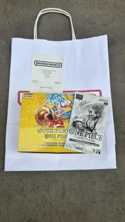 One Piece OP-15 Booster Box + Dash Pack UNSEALED By Bandai Namco In Hand - Image 1