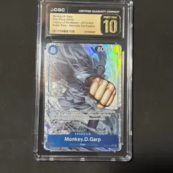 One Piece TCG Monkey D. Garp (Alt Art) OP12-056 SR PRISTINE CGC 10 - Image 1