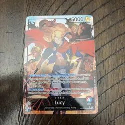 One Piece TCG OP15-002 Lucy Alt Art Leader Adventure on KAMI's Island English - Image 1