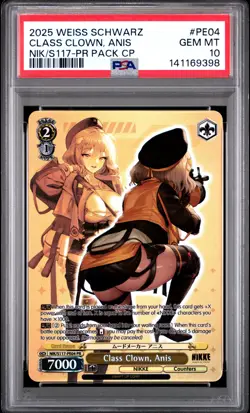 2025 WEISS SCHWARZ GODDESS OF VICTORY: NIKKE PROMOS CLASS CLOWN, ANIS PSA 10 - Image 1