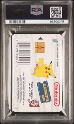 1999 Squirtle Nintendo Pokemon Snap Smart Cards Blockbuster Video PSA 10 - Image 2