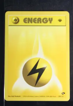 PSA 9 MINT 2000 Pokemon Gym Challenge #130 Lightning Energy 1st Edition !!! - Image 3