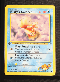 PSA 9 MINT 2000 Pokemon Gym Heroes #85 Misty's Goldeen 1st Edition !!! - Image 3