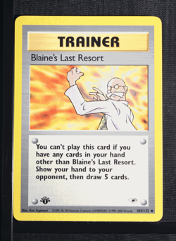 PSA 9 MINT 2000 Pokemon Gym Heroes #105 Blaine's Last Resort 1st Edition !!! - Image 3