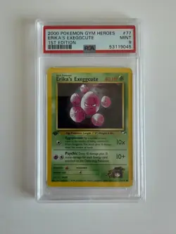2000 POKEMON ERIKAS EXEGGCUTE GYM HEROS 77/132 1ST ED PSA 9 - Image 1
