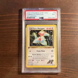 Pokemon Sabrina's Porygon Gym Challenge 1st Edition #98 PSA 9 Mint - Image 1