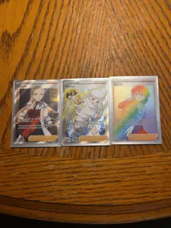 Pokemon TCG Oleana, Felony, Cheryl Full Art Trainer Lot - Image 1