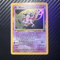 Pokemon TCG Mr. Mime Jungle 6/64 Holo Unlimited Holo Rare - Image 2