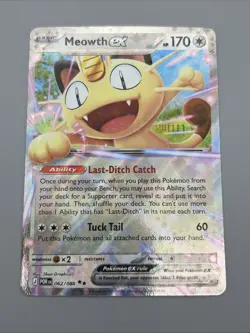Pokemon TCG Meowth EX 62/88 Double Rare Perfect Order - Image 1